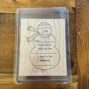 Stampin Up Simple Seasonal Thanks Stamp